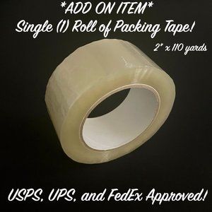 ADD ON ITEM - Single Roll of Acrylic Packing Tape - 2" x 110 yards/roll, 2 mil!